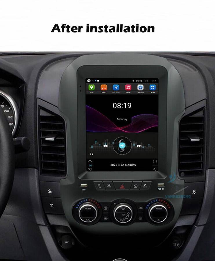 9.7" Touch Screen Andrid 11 BT Car Stereo GPS Sat Nav For Ford Ranger 2011-2016