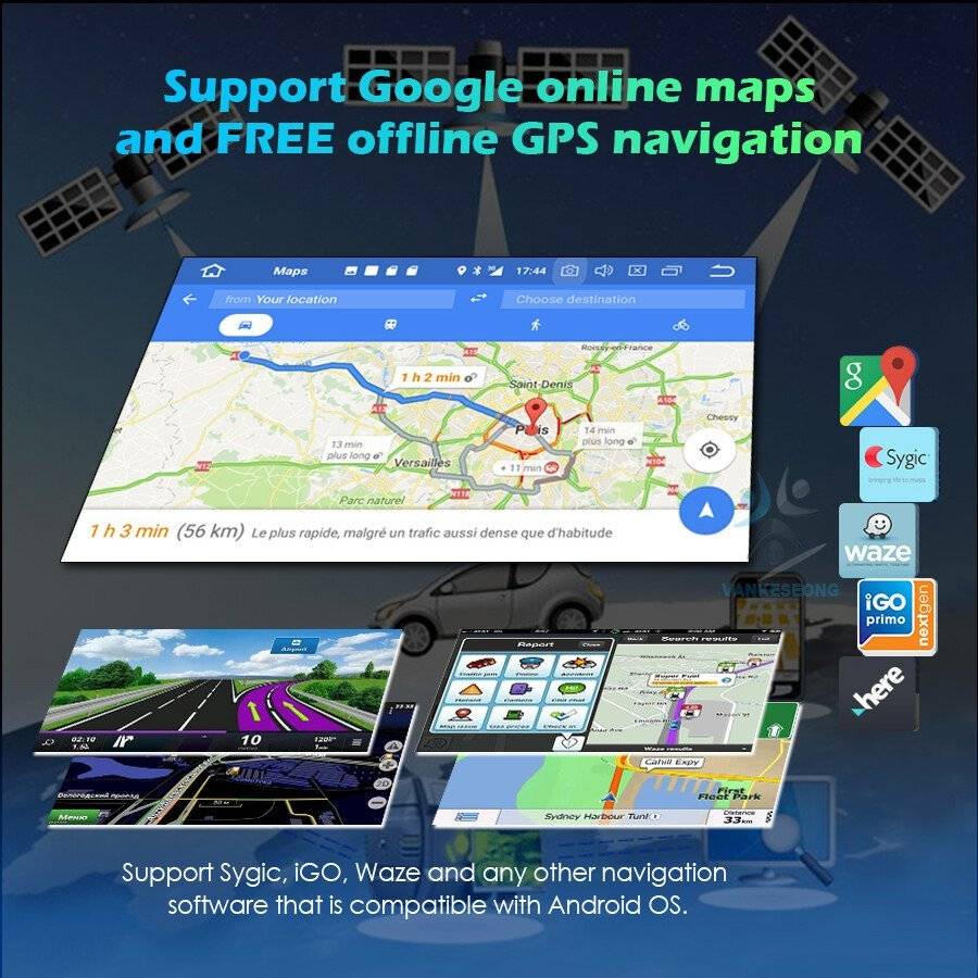 9.7" Touch Screen Andrid 11 BT Car Stereo GPS Sat Nav For Ford Ranger 2011-2016