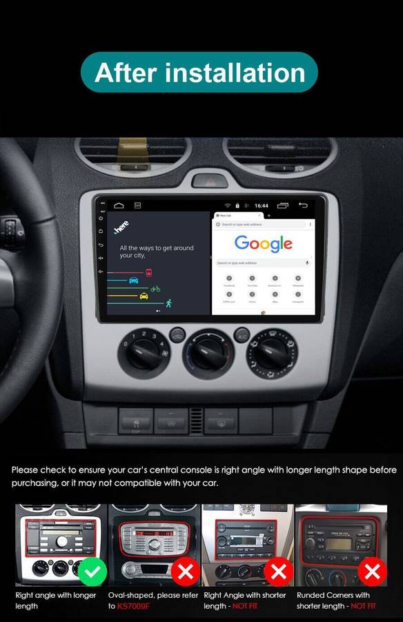 DAB+ Android Auto Radio For Ford Transit Mk7 Wireless CarPlay GPS Stereo Sat Nav