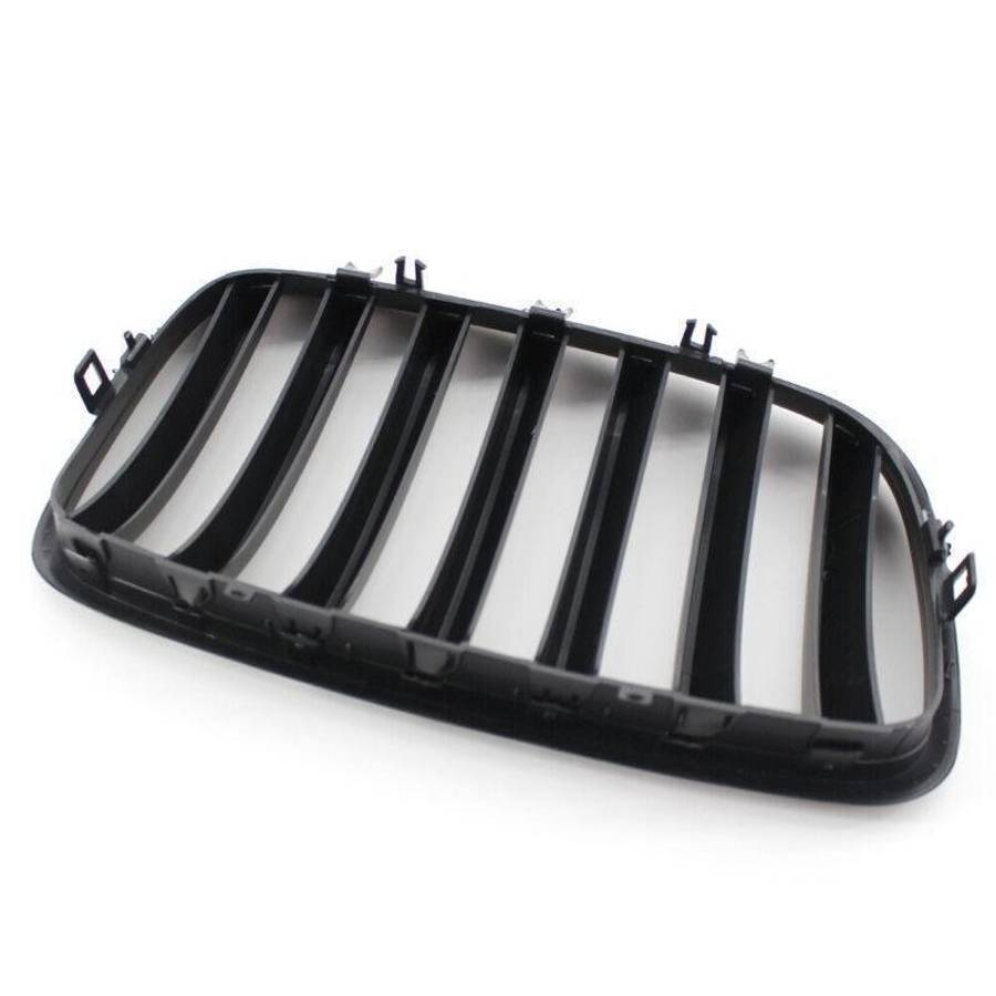 Pair of Matte Black Front Bumper Kidney Grille Fit For BMW E70 X5 E71 X6 07-14