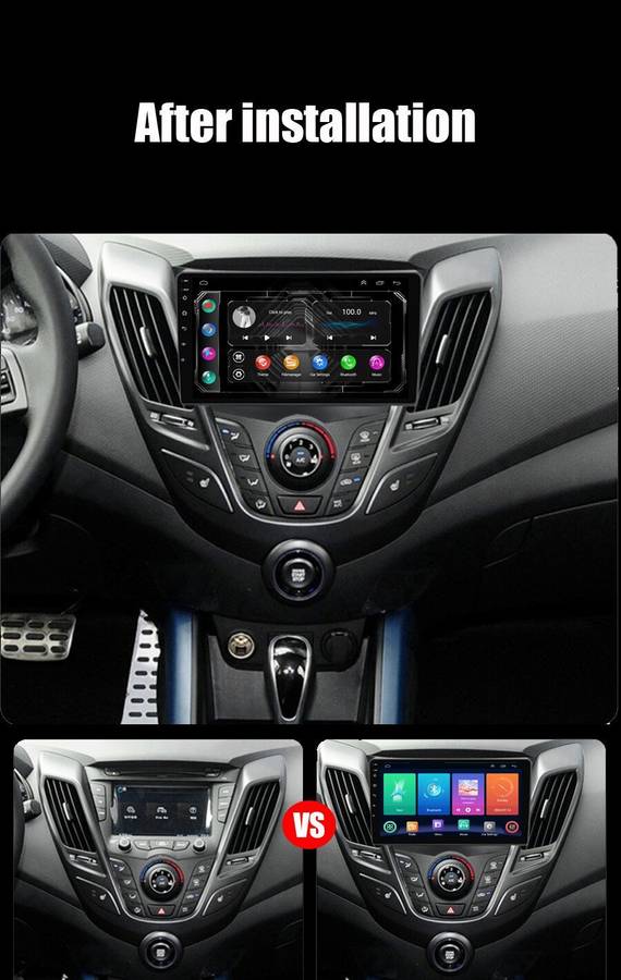 For Hyundai Veloster FS 2011-2017 Car Stereo GPS Navi Android Auto CarPlay Radio