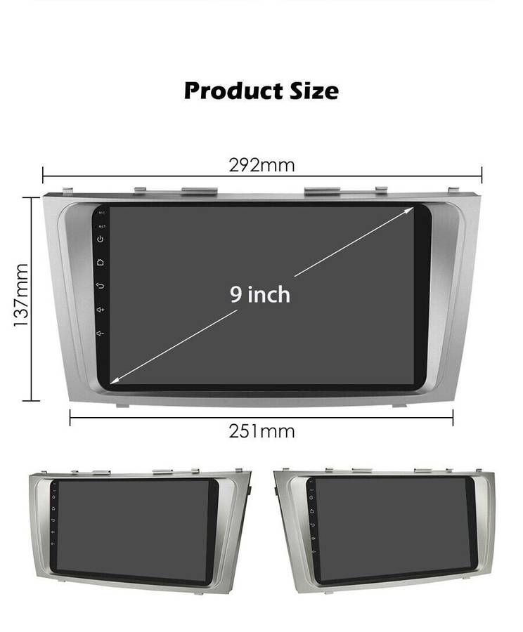 9" Android Auto Car Radio Stereo GPS SatNav for Toyota Camry 2006-2011 Head Unit