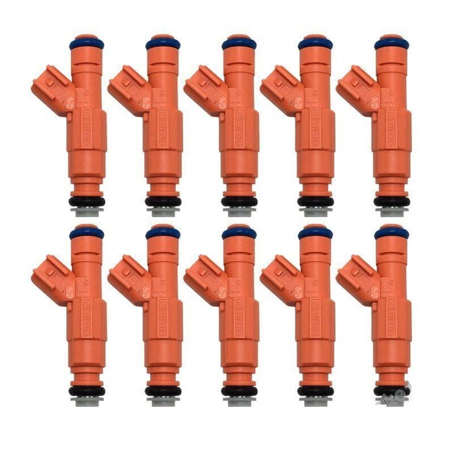 10PCS Compatible 2000-2005 FORD TRUCKS 6.8L V10 BOSCH FUEL INJECTOR 0280155917