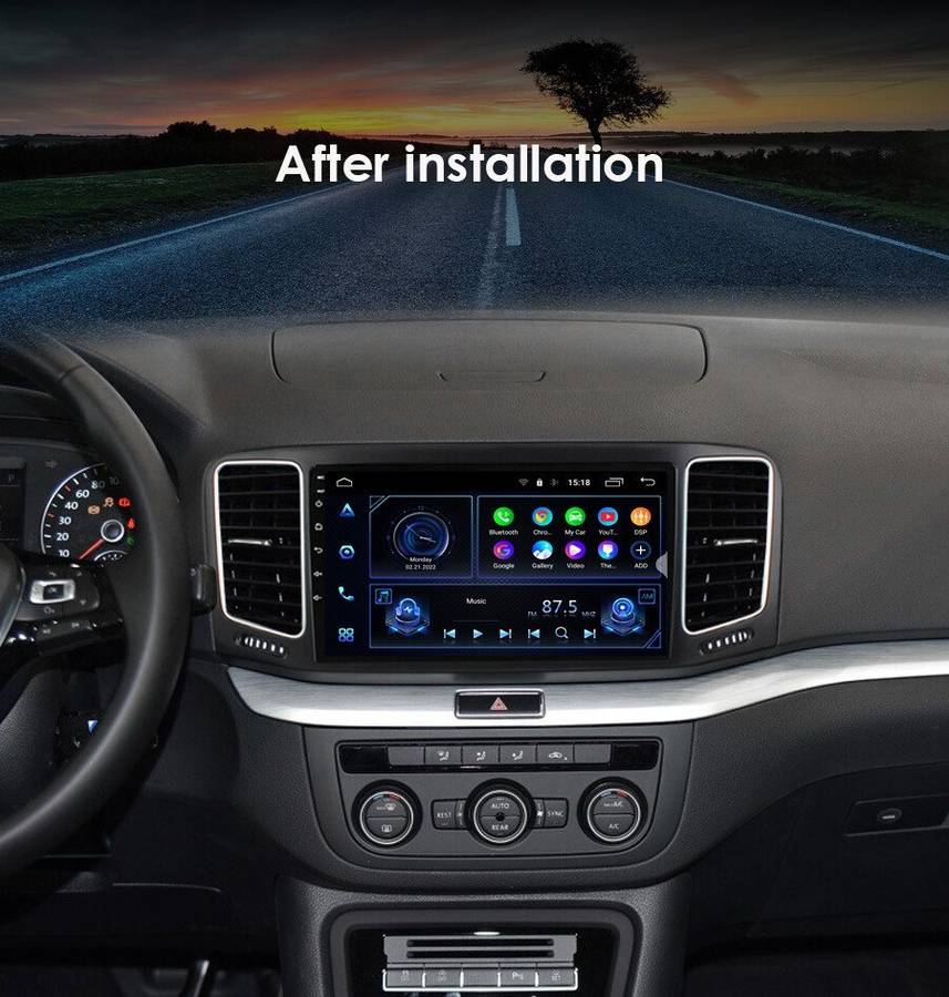 For VW Sharan 2012-2018 CarPlay+Android Auto 8-Core DAB Radio GPS Head Unit 64GB