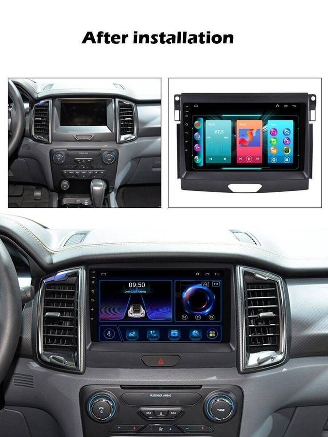 For Ford Ranger 2015-2020 Android Auto Radio GPS Navigation BT DAB+CarPlay Wifi