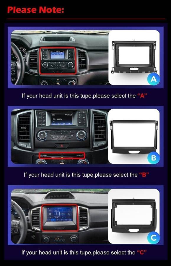 For Ford Ranger 2015-2020 Android Auto Radio GPS Navigation BT DAB+CarPlay Wifi