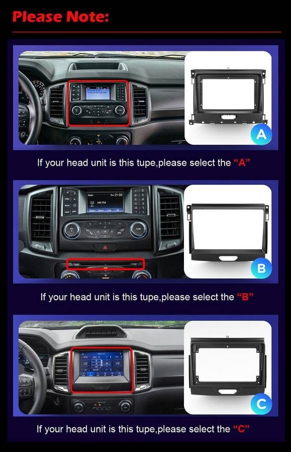 9"Android 13 4+64GB CarPlay Androud Auto Autoradio GPS For Ford Ranger 2015-2020
