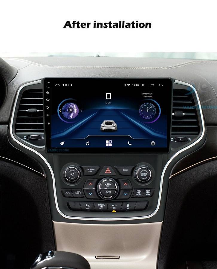 9"Android 11 GPS SatNav for Jeep Grand Cherokee 2010-2020 DAB+Radio Head Unit BT