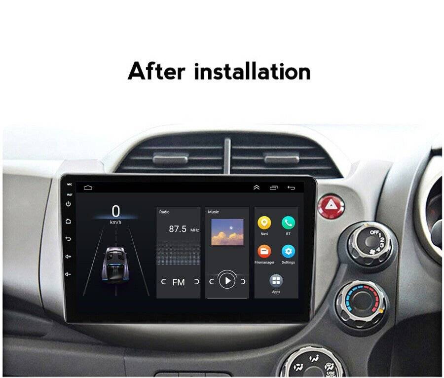 For Honda Jazz 2007-2014 10.1" Car Radio Head Unit Sat Navi Wifi Android 11 GPS