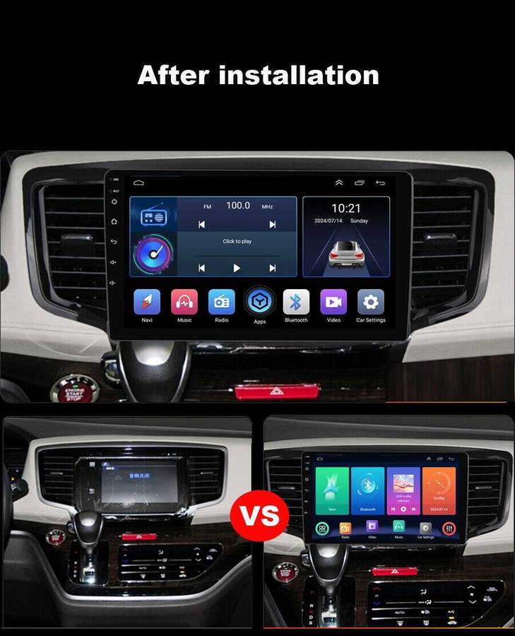 9" Android 13 CarPlay Wifi Autoradio GPS Navigation For Honda Odyssey 2015-2020