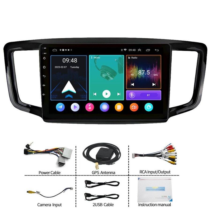 9" Android 13 CarPlay Wifi Autoradio GPS Navigation For Honda Odyssey 2015-2020