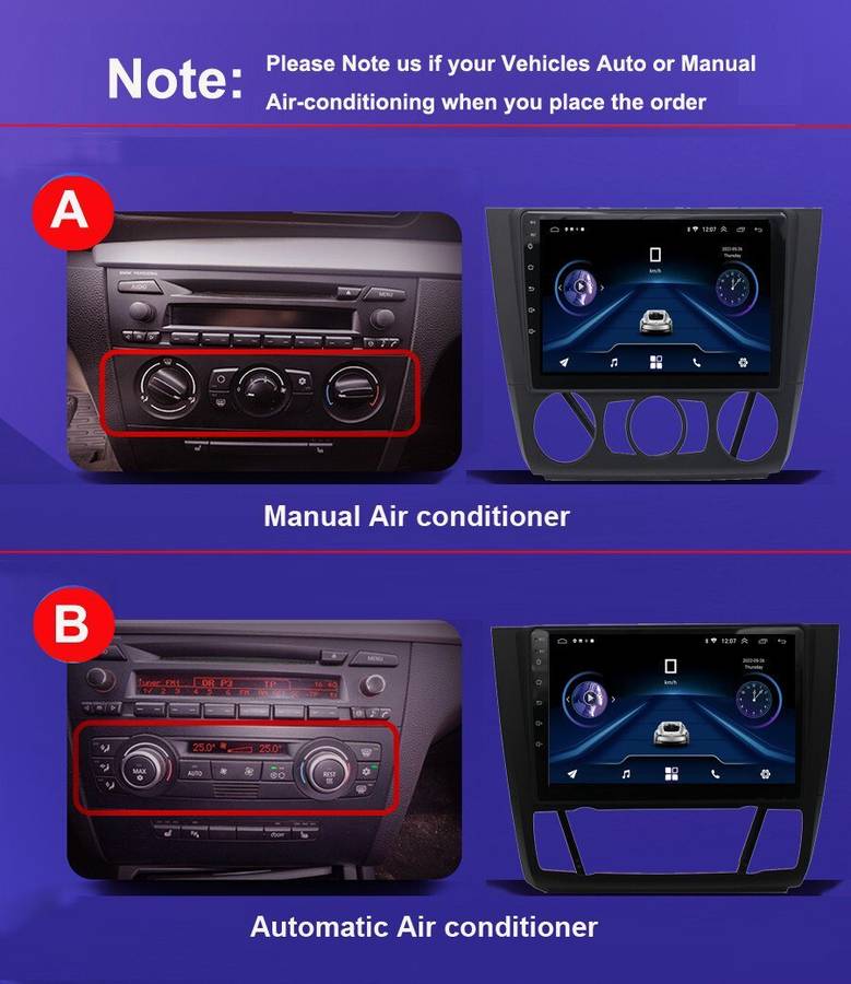 9" Android 12 Car Stereo DAB+ Radio GPS Sat Nav Bluetooth For BMW 1 E81 E82 E88
