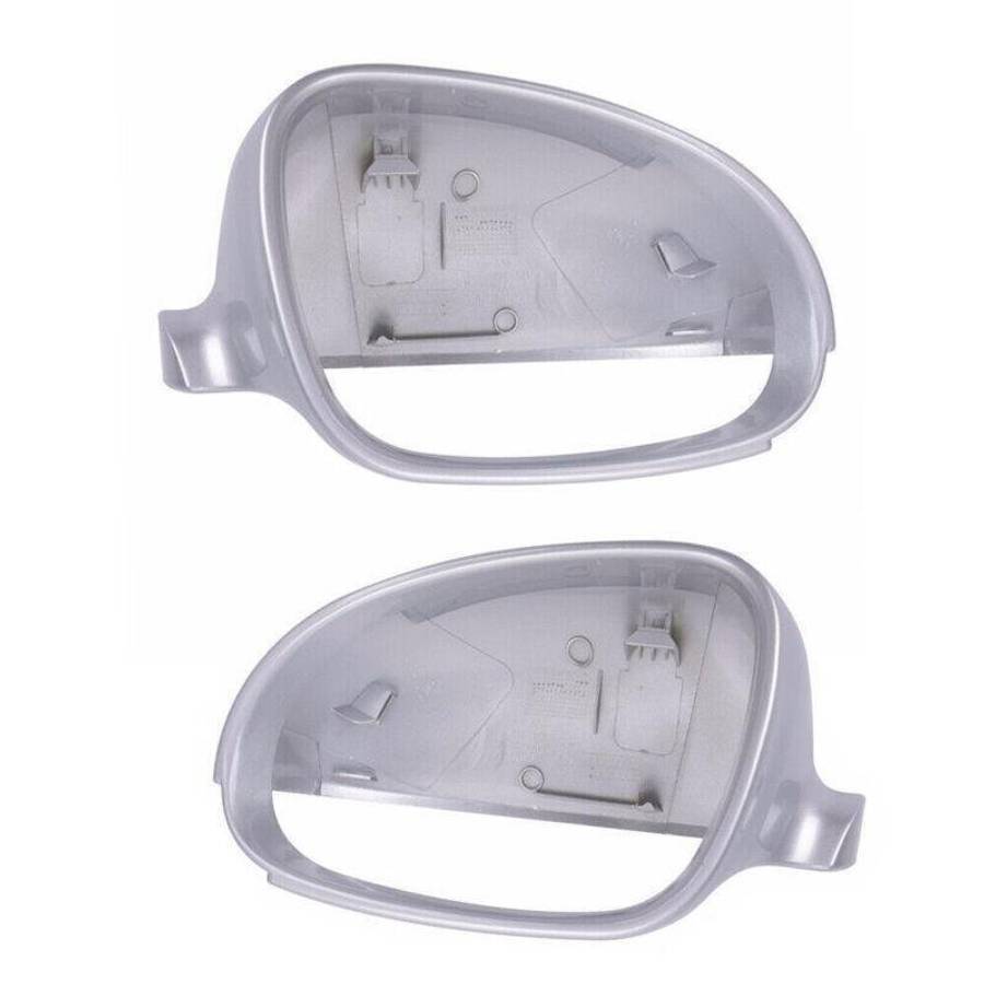 2x Silver Side Rearview Mirror Door Cap Cover For VW Golf Rabbit Jetta MK5