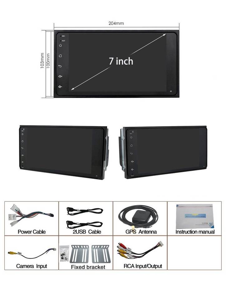Android12 Car Stereo DAB Radio DSP GPS SatNav For Toyota 4 Runner Previa Corolla