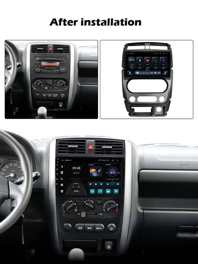 For Suzuki Jimny 2007-2012 Touchscreen GPS Navigation Autoradio Android 13 dab+
