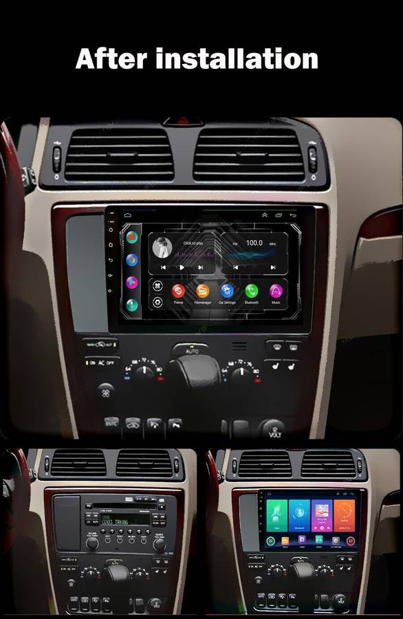 For Volvo XC70 V70 S60 2004-2007 DAB+ Android Auto Radio GPS Navigation CarPlay