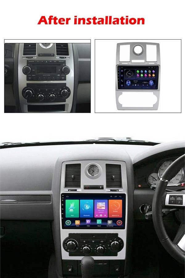 For Chrysler 300C 2004-2011 FM Radio Head Unit GPS Sat Nav CarPlay Android13+Cam