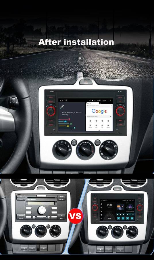 CarPlay For Ford Transit Connect Fiesta Android Autoradio GPS Navigation DAB+DSP