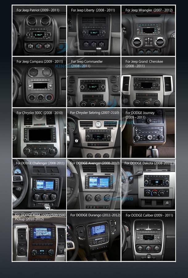 10.1" Android 12 CarPlay GPS Autoradio DAB+ For Jeep Commander Liberty 2008-2011