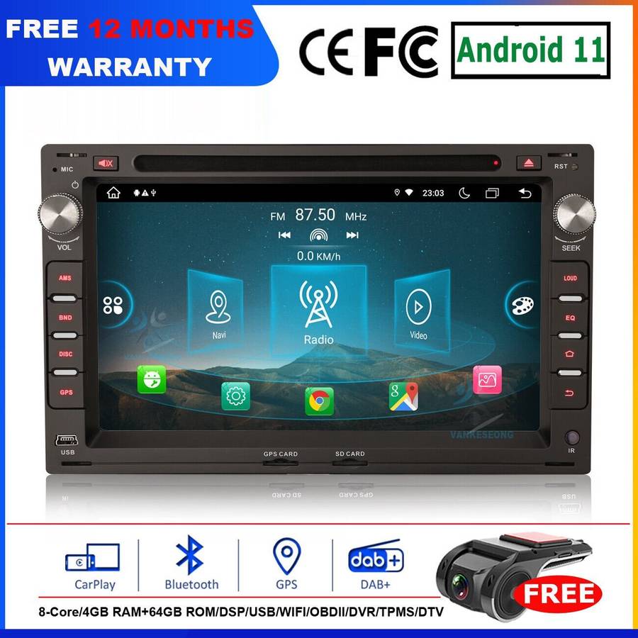 DAB+CarPlay Android Autoradio DVD GPS Sat Nav For VW TRANSPORTER T4 T5 1998-2009