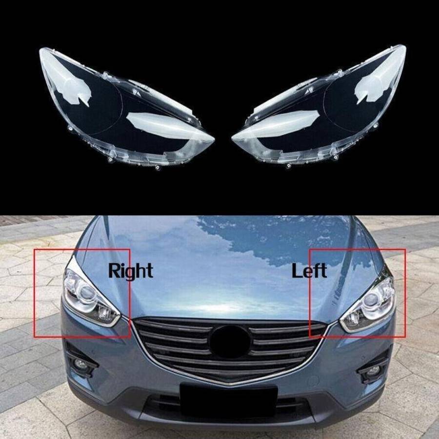Fit For Mazda CX5 CX-5 13-15 14 1Pair Clear Headlight Lens Headlamp Shell Front