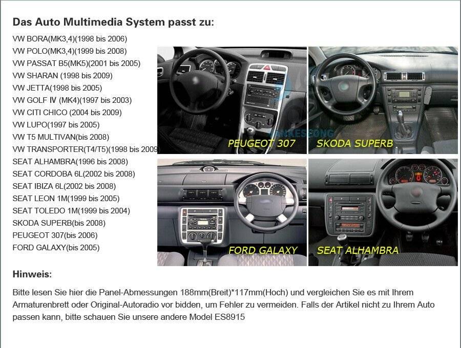DAB+CarPlay Android Autoradio DVD GPS Sat Nav For VW TRANSPORTER T4 T5 1998-2009