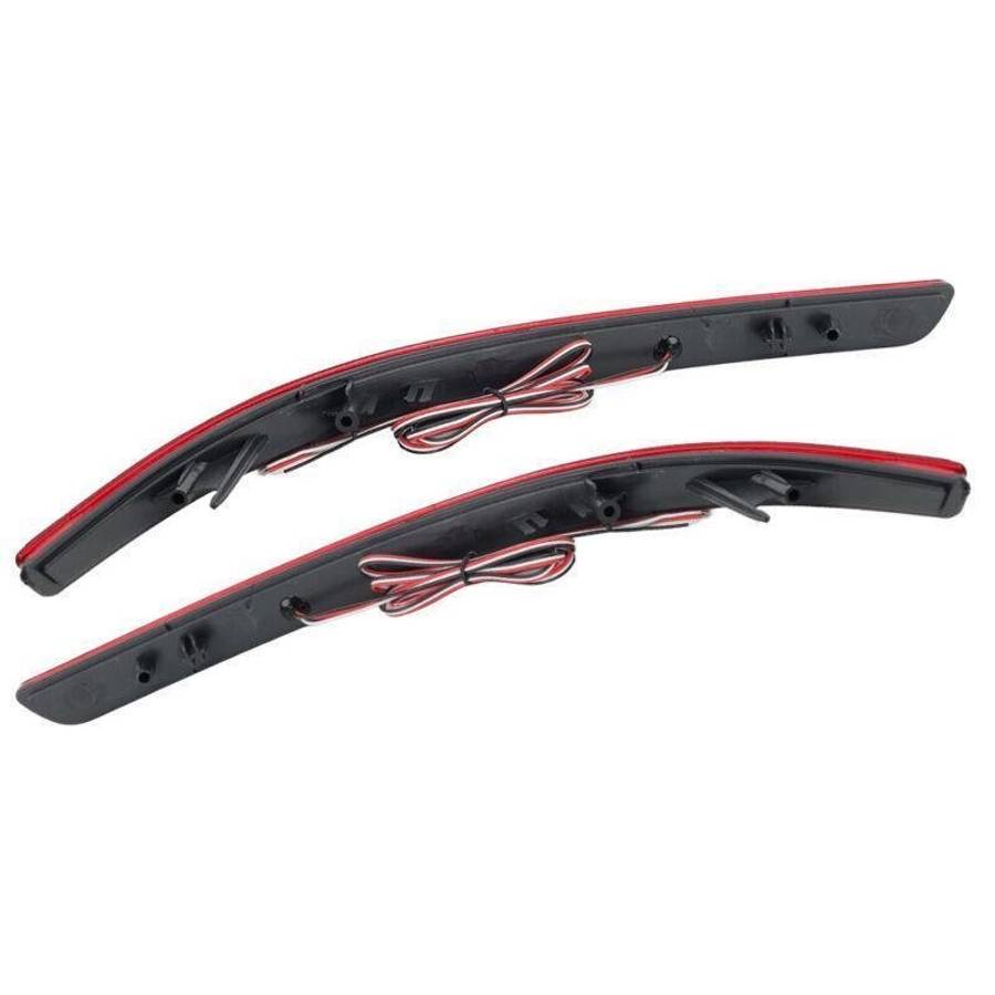 Pair LED Rear Bumper Reflector Lights For Kia K5 Optima 2011 12 2013 Brake Lamps