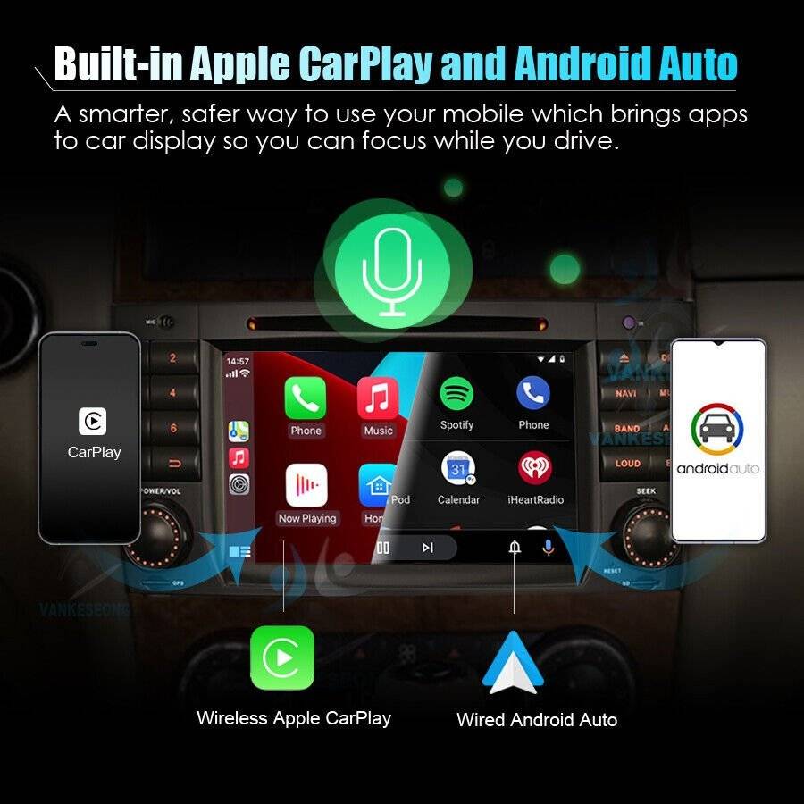 Car Radio for Mercedes CLC/C-Class W203 Touchscreen DVD Head Unit Android 12 GPS