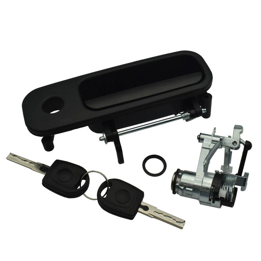 Tailgate Door Handle &amp; Boot Lock Barrel w/ 2 Keys For VW Golf Lupo Seat Arosa