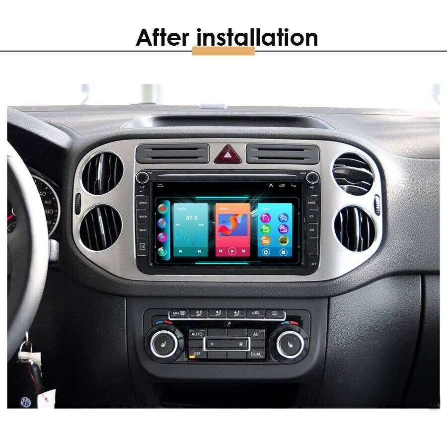 8" Android Car Multimedia Stereo FM Radio for VW Skoda Seat Bluetooth GPS SatNav