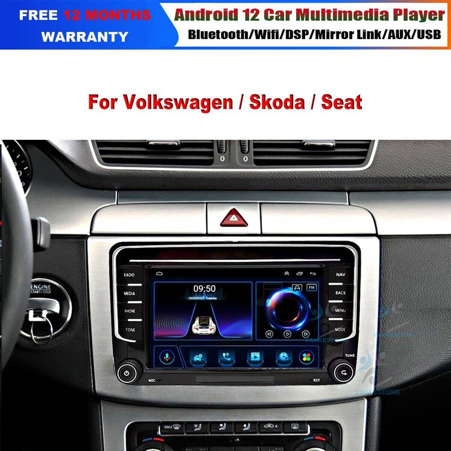 Doppel DIN DAB+Autoradio GPS Navigation For VW Amarok Beetle Bora Jetta Golf MK5