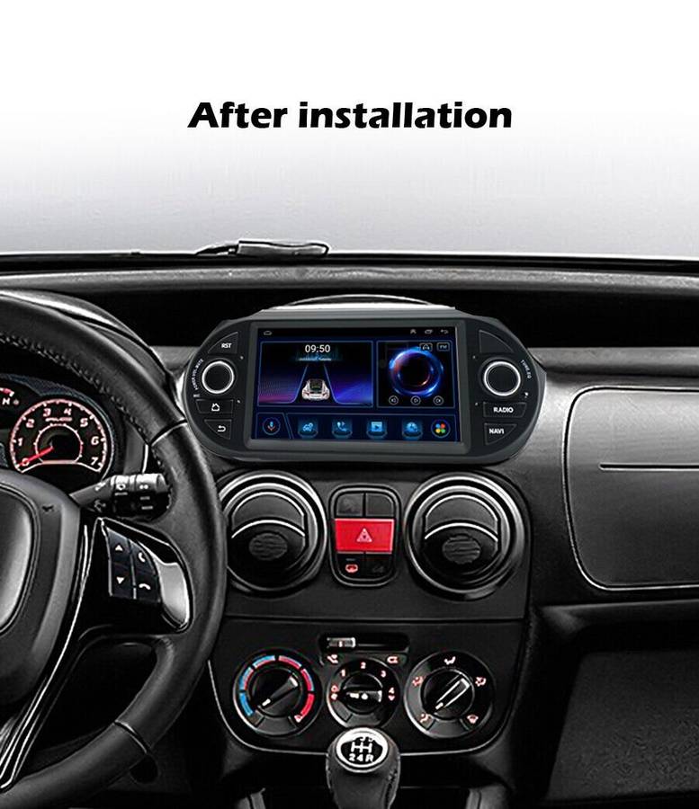 Android CarPlay Touchscreen Autoradio GPS SatNav For Fiat Fiorino Qubo 2008-2017