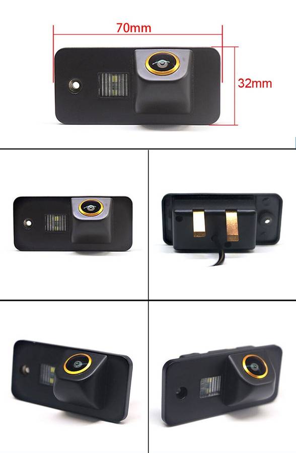 AHD CVBS Auto Rear View Camera For Audi A3 S3 A4 S4 B6 B7 B8 Number Plate Light