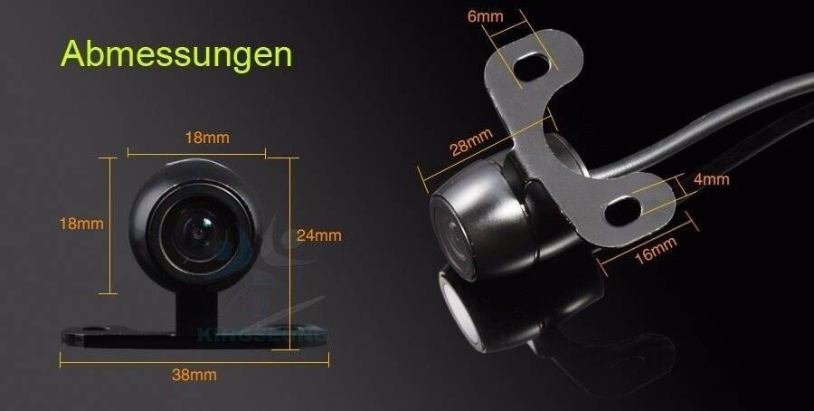 New Mini 170 Grad Ansichtwinkel CCD Rueckfahr Wasserdich