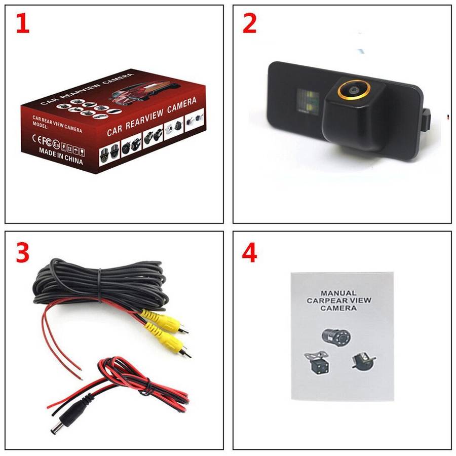 AHD 1080P Rear View Camera For VW Jetta MK6 Lupo T-Roc Rear License Plate Light