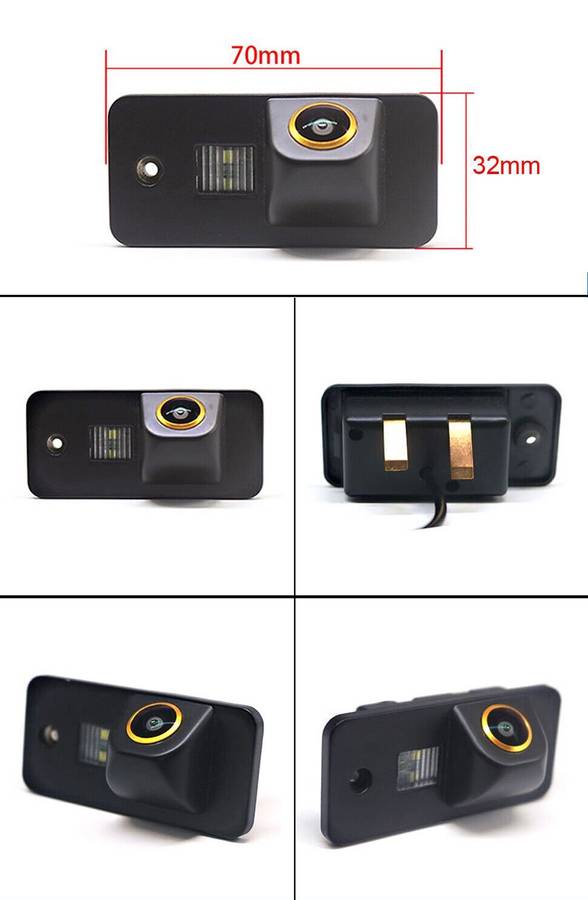 HD Reverse Camera For Audi A5 MK1 A6 MK3 A8 S8 RS4 AHD CVBS Number Plate Light