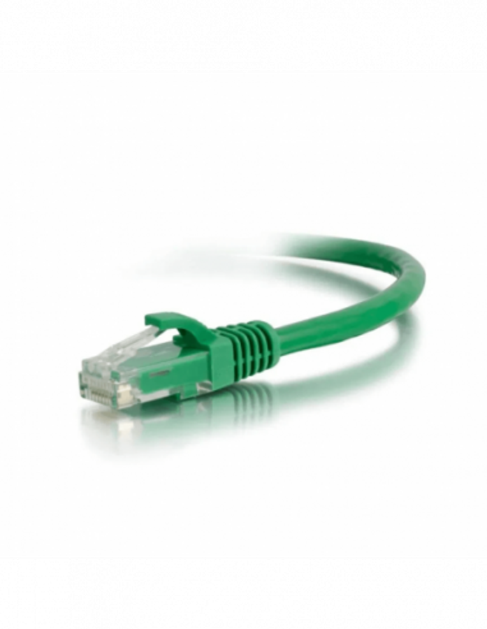 Acconet Cat6 Utp Flylead, 5 Meter, Straight, Stranded Cable, Moulded Boots And Plugs, Green
