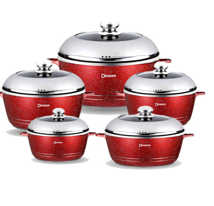 Dessini 10 Pieces Die Casting Cookware Set