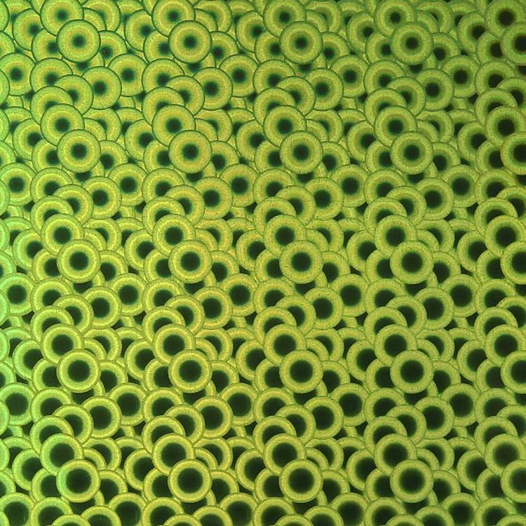 Holographic Bubble self adhesive craft sticker vinyl - Turtle Green