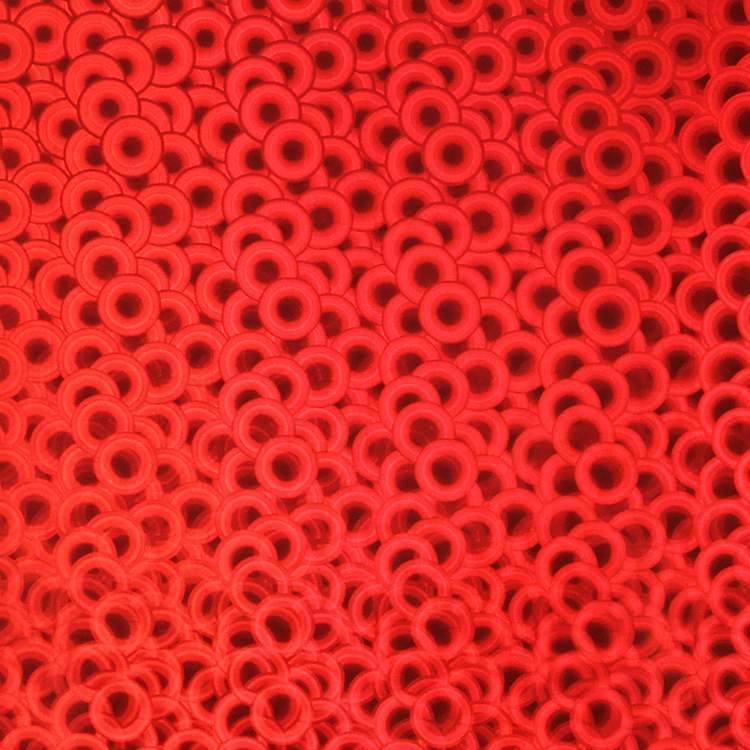 Holographic Bubble self adhesive craft sticker vinyl - Red