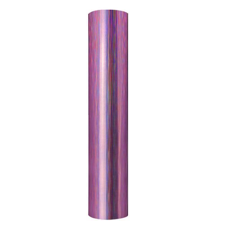 Holographic Brushed self adhesive craft sticker vinyl - Purple
