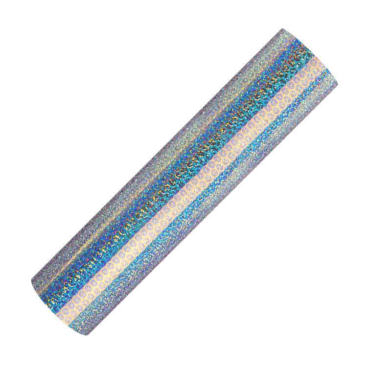 Holographic Semi-Clear opal adhesive craft vinyl - Coins Lines