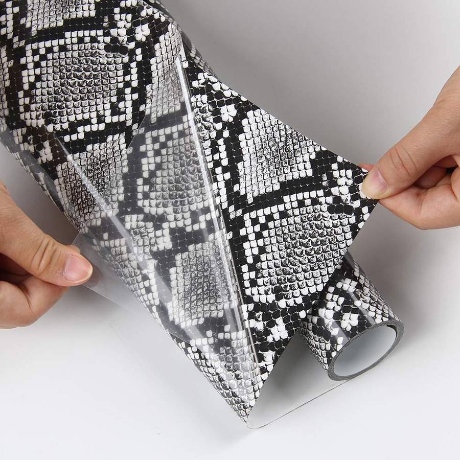 Snake Pattern FlexVinyl - Black & White