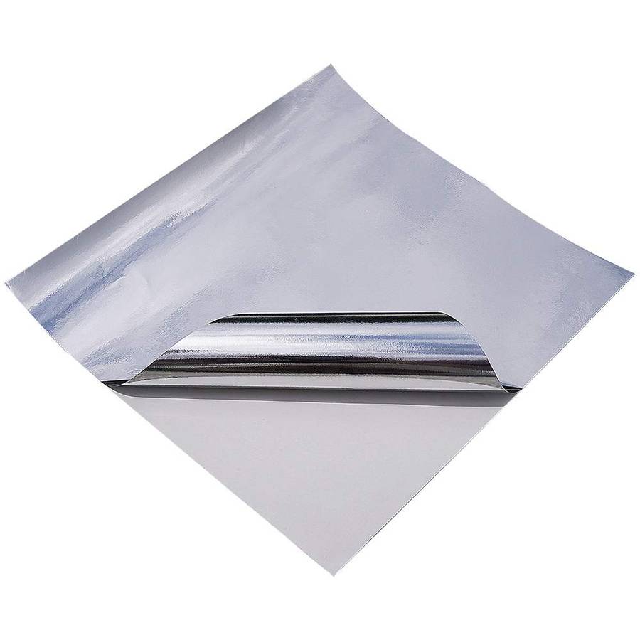 Glossy Chrome Silver Adhesive Craft Sticker Vinyl