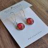 Fiery earth glass dangles