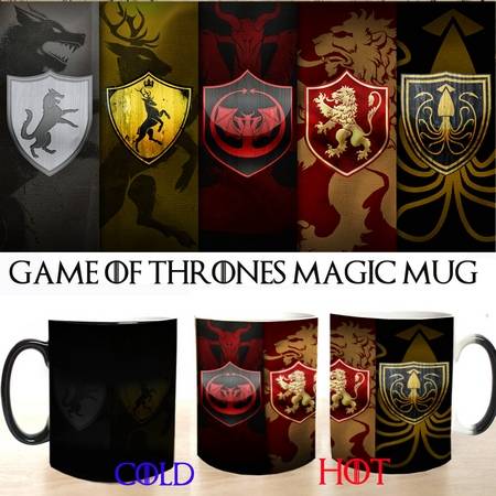 Game of thrones houses colour changing magic mug - 0.31kg