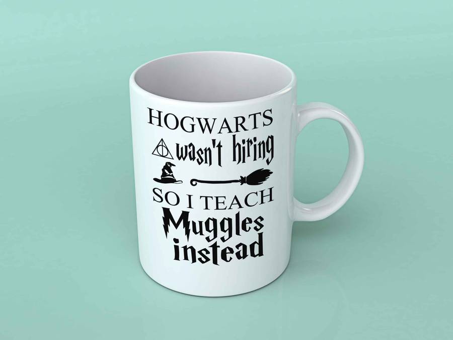 Hogwarts wasn't hiring coffee mug Harry Potter