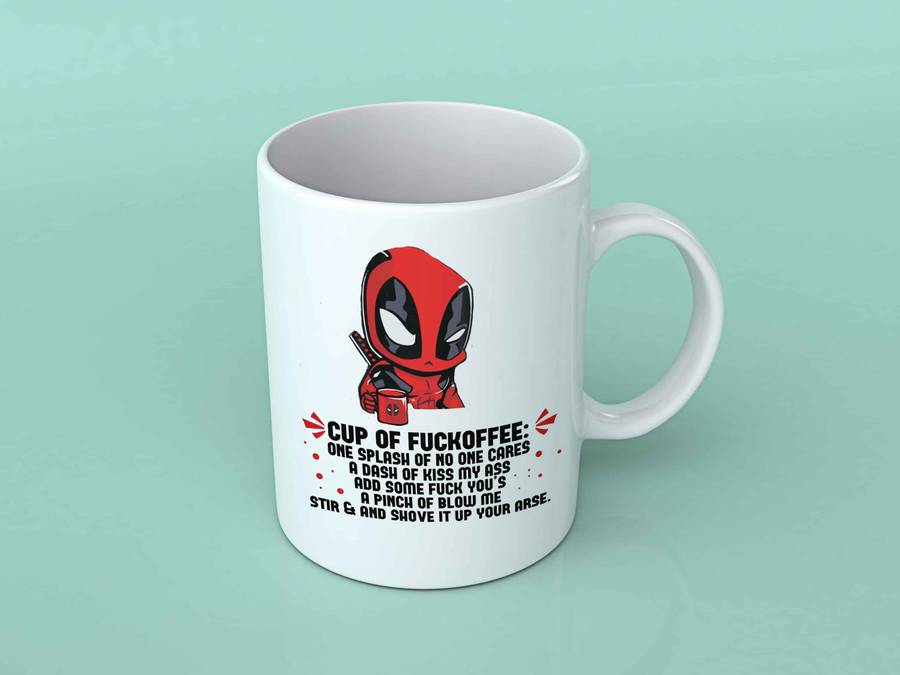 Deadpool cup of fuckoffee coffee mug