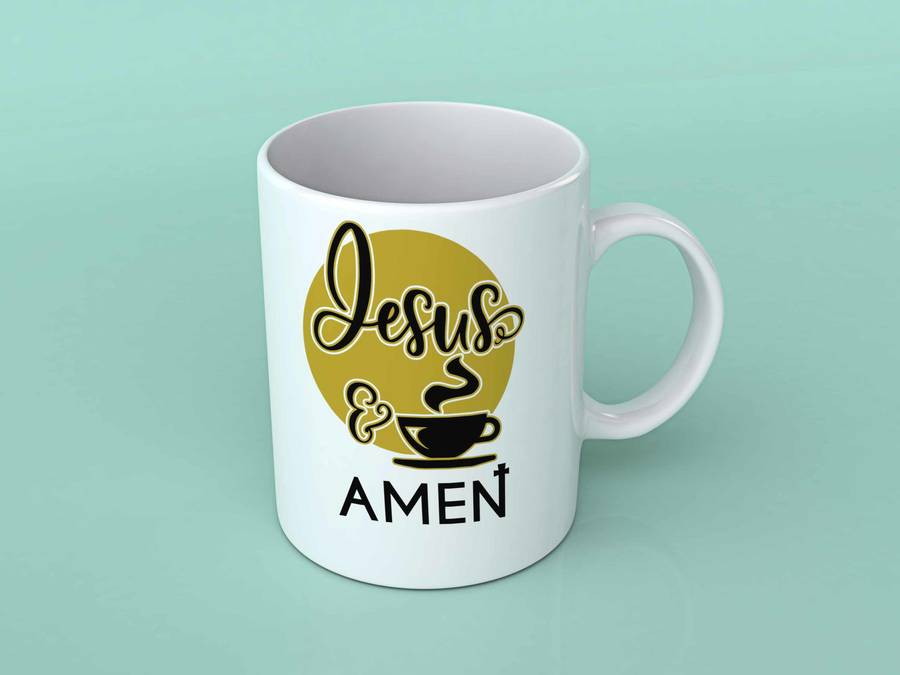 Jesus and Amen Coffee mug - Std mug | jumbo mug | Magic mug