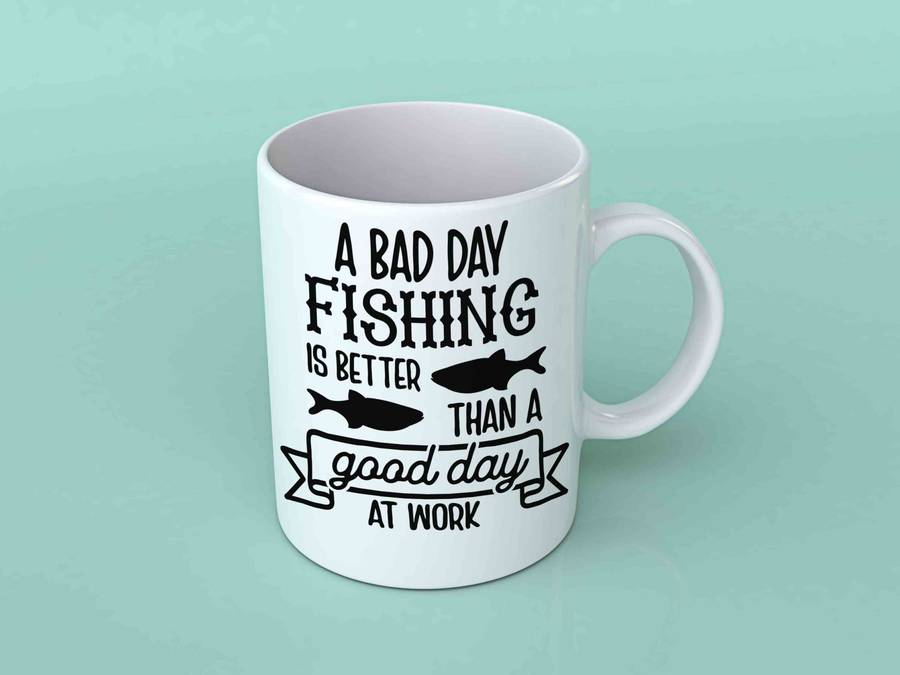 A bad day fishing coffee mug